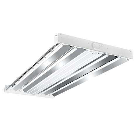 4ft led light fixture home depot|4' fluorescent light fixture led.